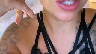 Blonde With Natural Big Boobs Loves Putting A Toy In Her